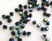 画像1: チェコガラスビーズ/バイコン/ジェットブラックオーロラ/6mm(10個) (1)