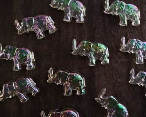 画像1: ヴィンテージ/ソウオンプラスチックパーツ/ぞう/クリスタルオーロラ