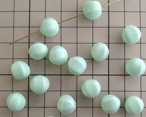 画像3: ヴィンテージ/ドイツ/ルーサイト/バルーン/ライトグリーン/約11mm(1個)