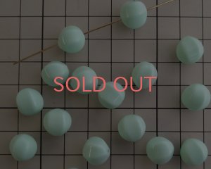 画像3: ヴィンテージ/ドイツ/ルーサイト/バルーン/ライトグリーン/約11mm(2個)