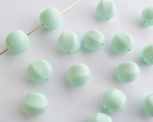 画像2: ヴィンテージ/ドイツ/ルーサイト/バルーン/ライトグリーン/約11mm(1個)