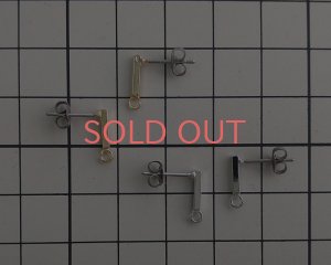 画像3: バー付きチタンピアス/本ロジウムメッキ(1ペア)