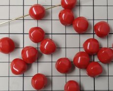 画像3: ヴィンテージ/ドイツ/ルーサイト/バルーン/レッド/約11mm(1個) (3)