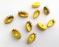 ヴィンテージ/15×7mmストーン用/ブラス/ティファニーセッティング/底面ホール(1個)