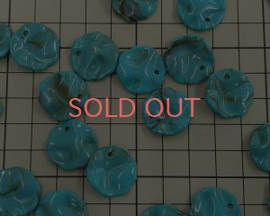 画像2: アクリル/ウェーブラウンド/チョコミントマーブル(4個)