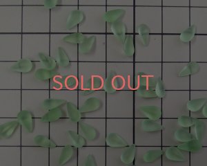 画像2: ヴィンテージ/ドイツ/ガラスストーン//フロストペリドット/8×4.8mm(2個)