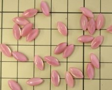 画像2: ヴィンテージ/ドイツ/ナベット/ピンクムーン/10×5mm(2個) (2)