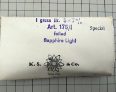 画像2: ヴィンテージスワロフスキー/#176/ライトサファイア7×5mm(2個) (2)