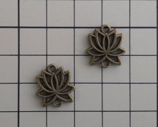 画像2: メタルコネクター/ロータス/金古美(2個) (2)