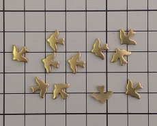 画像2: デッドストック/ブラススタンピング/ミニバード(2個) (2)