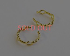 画像1: ねじりイヤカフ/K16GP(1個)