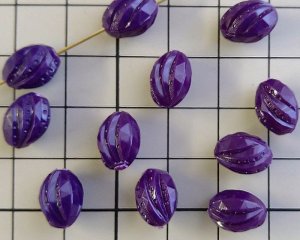 画像2: ヴィンテージ/ドイツ/プラスチック/カーブドット/パープル（2個）