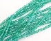 画像1: チェコガラスビーズ/ファイアポリッシュラウンド/エメラルドオーロラ/3mm(20個) (1)
