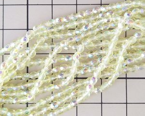 画像2: チェコガラスビーズ/ファイアポリッシュラウンド/ジョンキルオーロラ/3mm(20個)