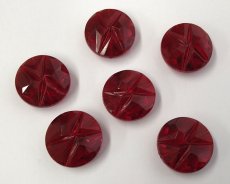 画像2: ヴィンテージ/プラスチック/カットコイン/レッド(1個) (2)