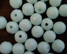 画像2: ヴィンテージ/ドイツ/プラスチック/デザインボール/ベビーブルー/約12mm（1個） (2)