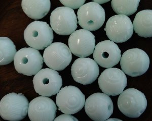 画像2: ヴィンテージ/ドイツ/プラスチック/デザインボール/ベビーブルー/約12mm（1個）