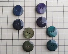 画像3: デッドストック/日本/プラスチックボタン/カーブラウンド/20mm(1個) (3)