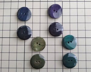画像3: デッドストック/日本/プラスチックボタン/カーブラウンド/20mm(1個)