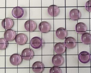 画像2: ns217/ヴィンテージ/ドイツ/ガラスカボション/アメシスト/約10mm(1個)