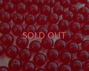 画像1: チェコガラスビーズ/ラウンド/シャムルビー/8mm(10個)