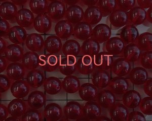 画像2: チェコガラスビーズ/ラウンド/シャムルビー/8mm(10個)