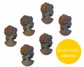 ns235/ヴィンテージ/ドイツ/ガラスカボション/カメオパーツM/ブラウンマーブル/約28×18mm（1個）