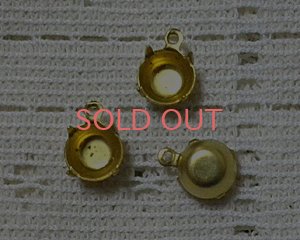 画像1: 39ss用/ブラスセッティング/クローズドバック(1個)