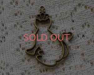 画像1: レジン用カラワク/王冠ネコ/(1個)売り切りSALE 50%OFF