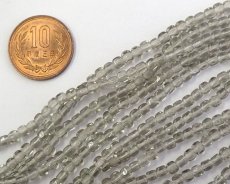 画像2: チェコガラスビーズ/ブラックダイヤモンド/キューブ/4mm(45個) (2)