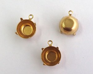 画像1: 48ss用/ブラスセッティング/クローズドバック（1個）
