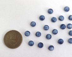 画像2: ヴィンテージ/ガラスカボション/モンタナストライプ/約7mm(1個） (2)