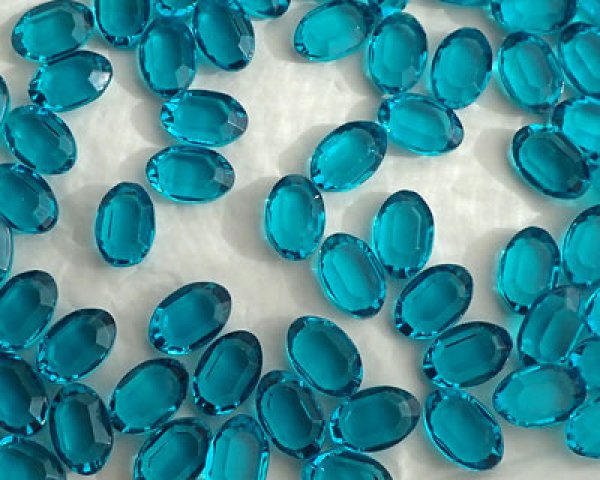ヴィンテージ/スワロフスキー/4110/2/ブルージルコン/12×8mm(1個