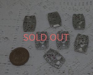 画像2: ヴィンテージ/時計パーツ/ロジウム/25×15mm(1個)