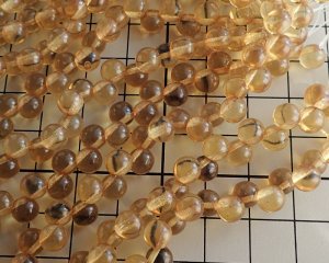 画像2: チェコガラスビーズ/ラウンドドロップ/約6mm/マスタード（10個）