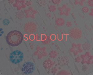 画像1: 蛍光シート・花廻り/クリア/A7（1枚）