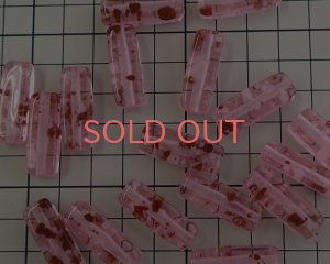 画像2: ヴィンテージ/ドイツ/プラスチック/スクエアチューブ/コンフェティピンク（1個）