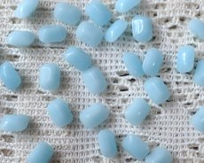 画像1: ヴィンテージ/日本/ガラス/カルセドニー/7×5mm(2個) (1)