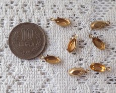 画像2: 10×5mm用/ブラスセッティング/クローズドバック/1リング(1個) (2)
