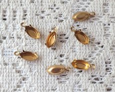 画像1: 10×5mm用/ブラスセッティング/クローズドバック/1リング(1個) (1)