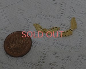 画像2: メタルビーズ/天使の羽A/ゴールド（10個）