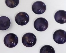 画像2: ヴィンテージ/プラスチックカボション/ダークパープルブロンズマーブル/23mm(1個) (2)