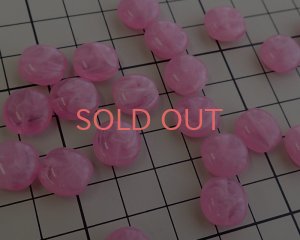 画像3: ヴィンテージ/ヨーロッパ/プラスチック/ピンクマーブル（2個）