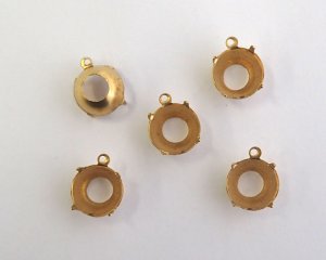 画像1: 50ss/ブラスセッティング/オープンバック(1個)