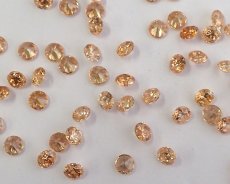 画像3: キュービックジルコニア/ラウンドドロップ/約5mm/ピーチ(２個) (3)