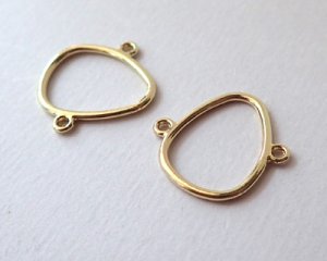 画像3: /メタルコネクター/バロックオーバル(2個)