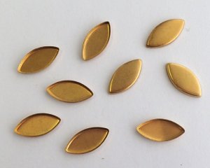 画像1: ブラス皿/15×7mm(1個)