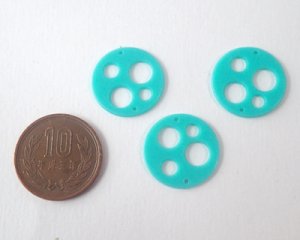 画像2: ヴィンテージ/ドイツ/プラスチック/サークルドットコネクター/20mm（2個）