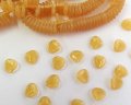 チェコガラスビーズ/ローズペタル/ミルキートパーズ/8mm(10個)