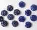 画像4: プラスチックビーズ/バンピーコイン/ネイビー/約23mm(2個)